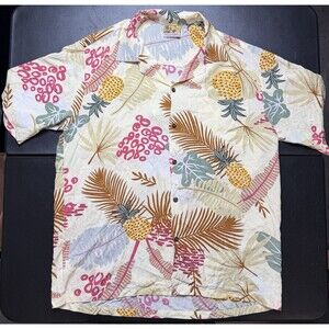 Winnie Fashion Mens Shirt Large Pineapple Made In Hawaii